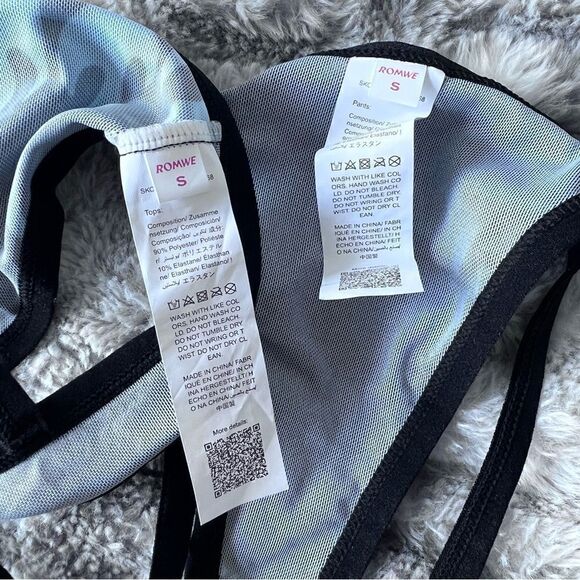 ROMWE Fire Print Mesh Lingerie Set Size S - Picture 7 of 7